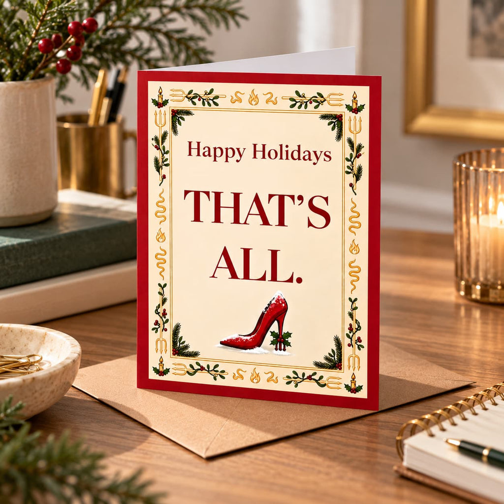 Devil Wears Prada Christmas Card, Funny That's All Card