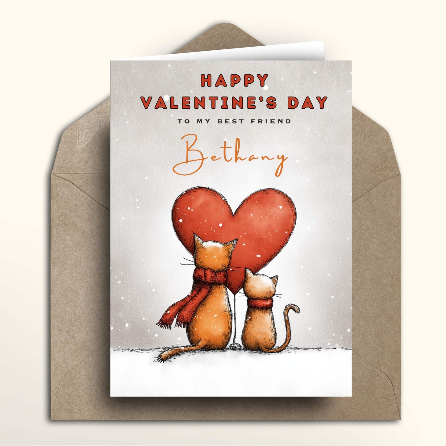 Ginger Cats Winter Valentine