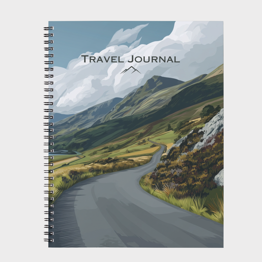 Green Fields Travellers Spiral Notebook