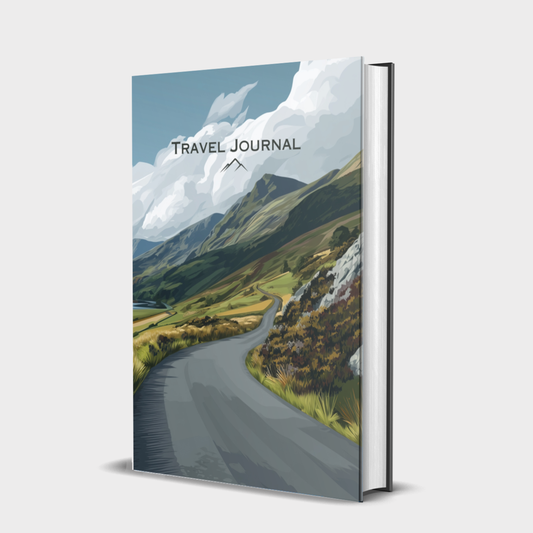 Green Fields Travellers Hardcover Notebook