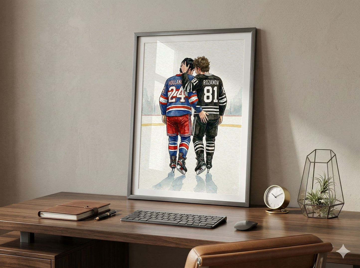 Hugging on the Ice Poster