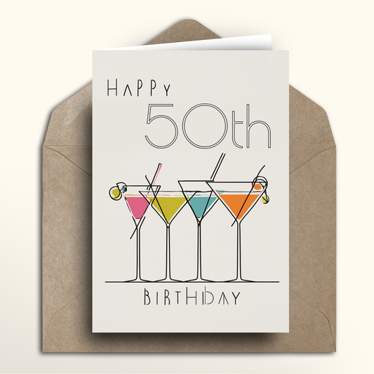 Martini Birthday - Card