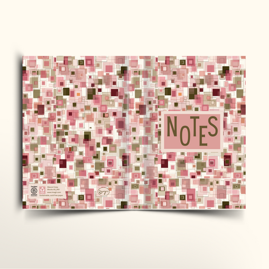 Mauve Crazy Blocks - A5/US Trade