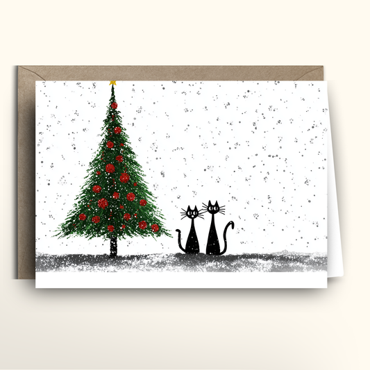 Meowy Christmas - Card