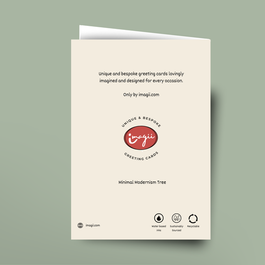 Minimal Modernism Tree - Card