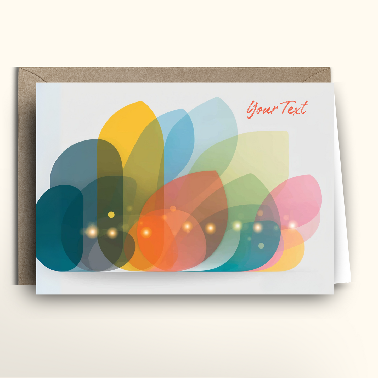 Modern Diwali Petals - Card