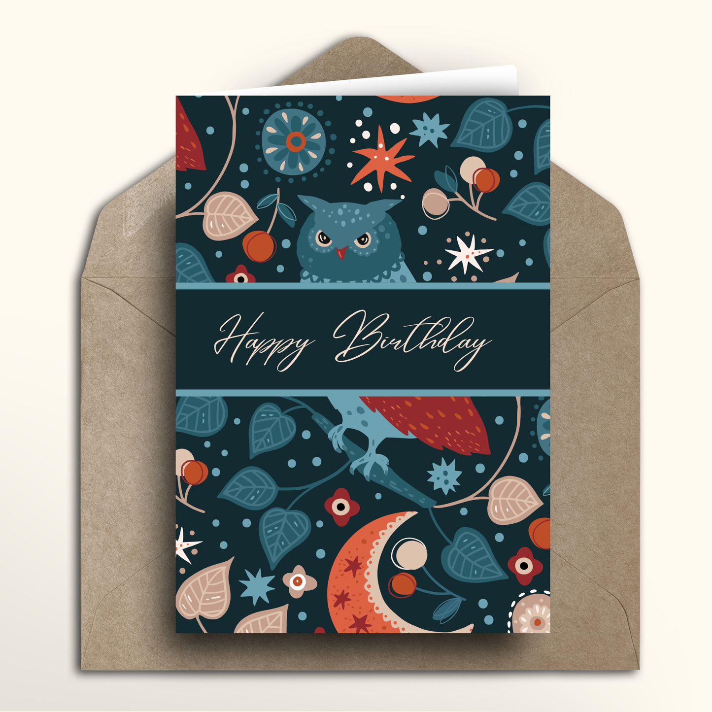 Nighttime Owl - Card