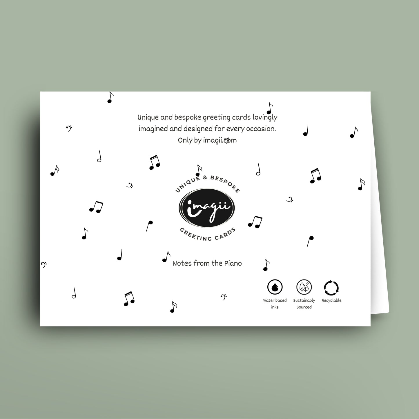 Notes from the Piano card