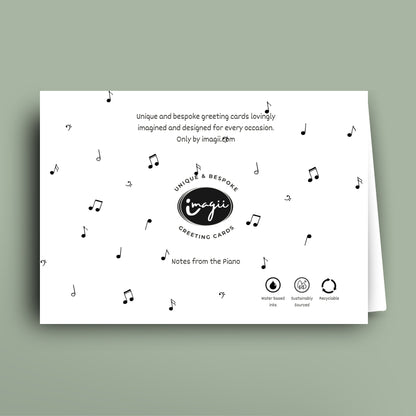 Notes from the Piano card