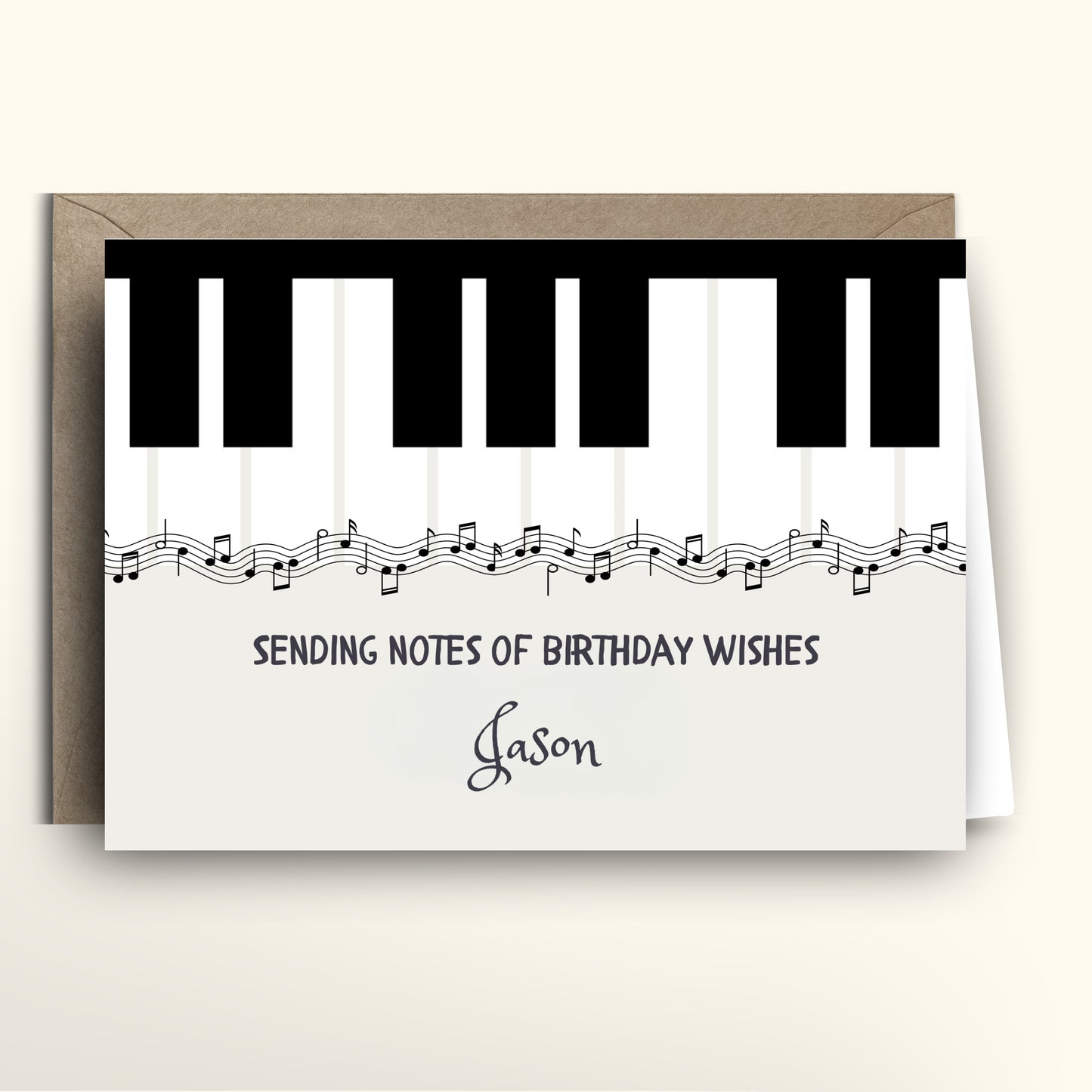 Notes from the Piano card