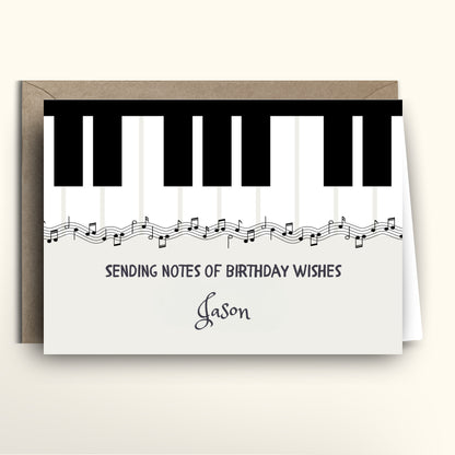 Notes from the Piano card