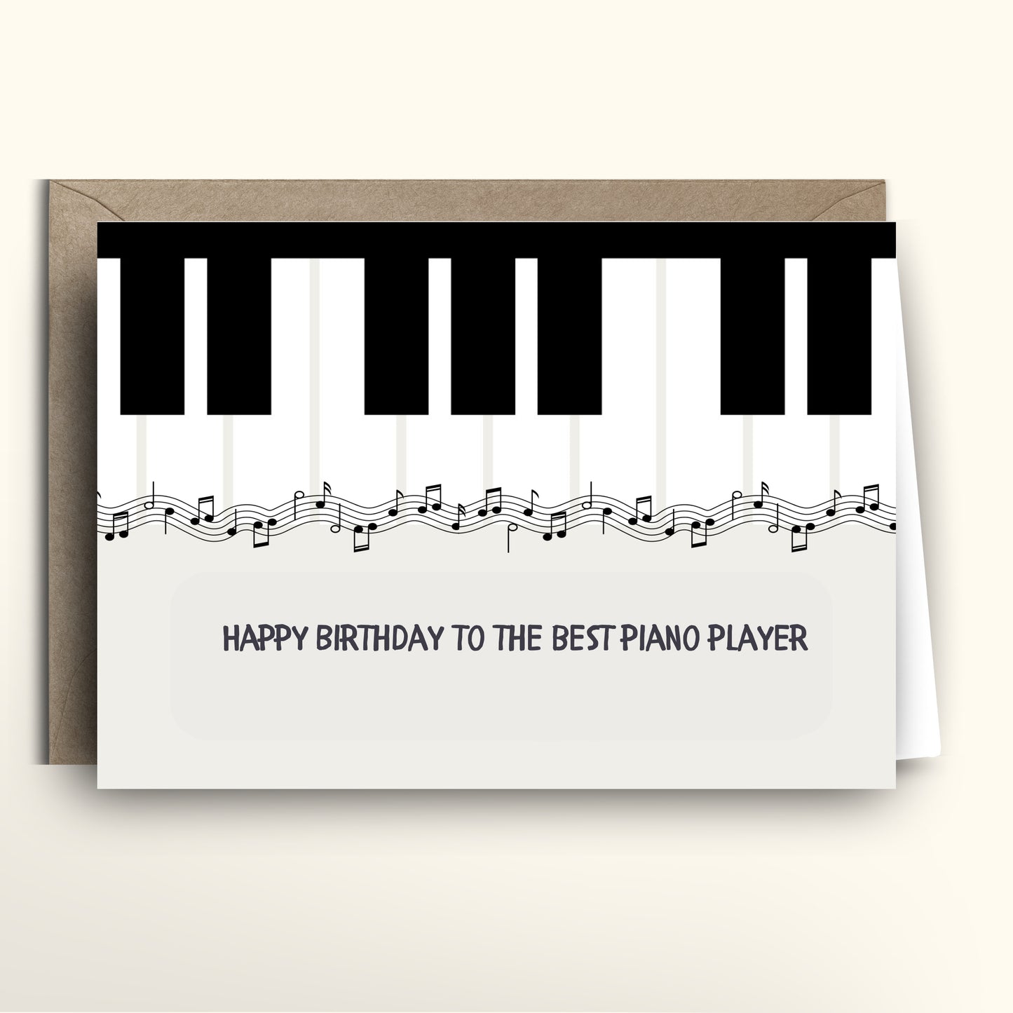 Notes from the Piano card