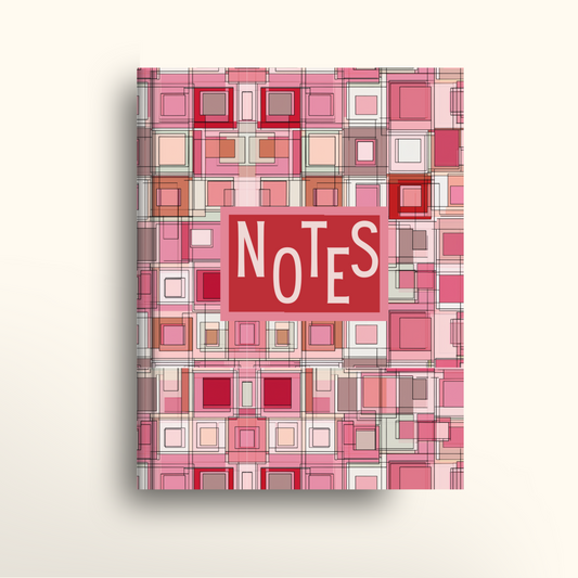 Pinky Red Blocks - A5/US Trade