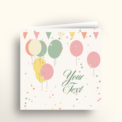 Floating Wishes - Square Card