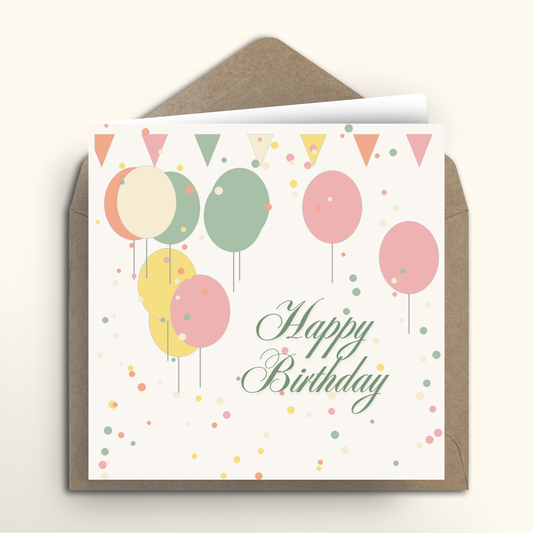 Floating Wishes - Square Card