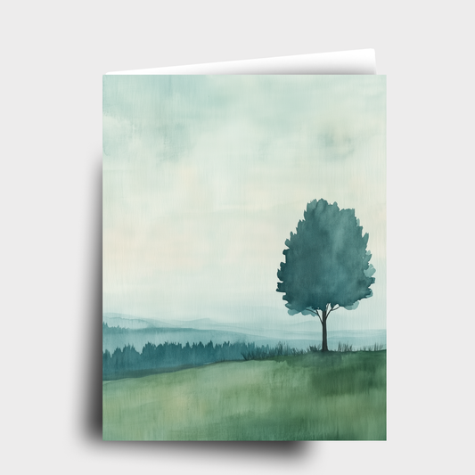 Green Field of Thought Card