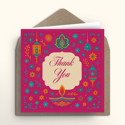 Light of Thanks - Square Card