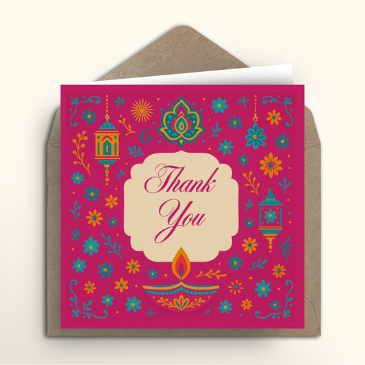 Light of Thanks - Square Card
