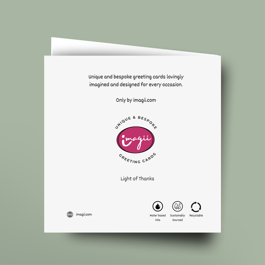 Light of Thanks - Square Card