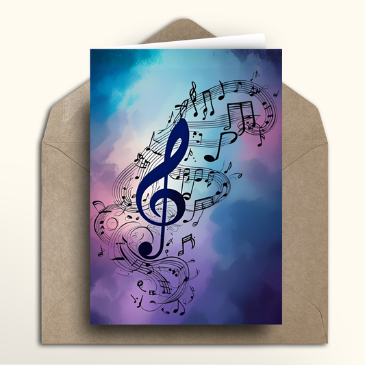Purple Tunes - Card