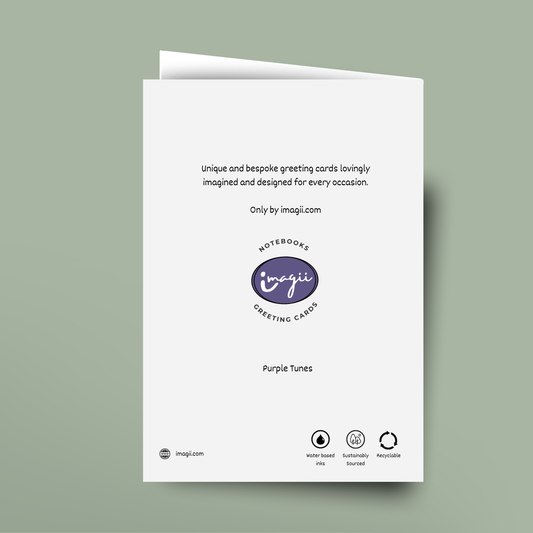 Purple Tunes - Card