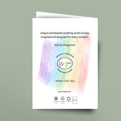 Rainbow boys LOVE Valentines