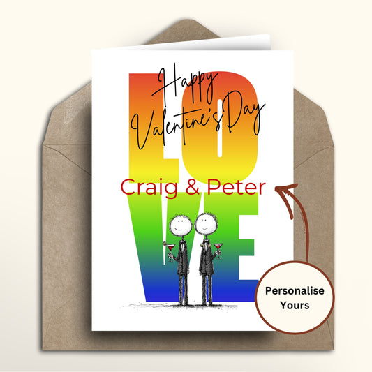 Rainbow boys LOVE Valentines