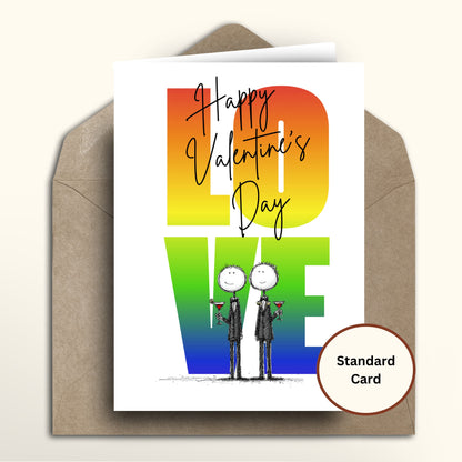 Rainbow boys LOVE Valentines