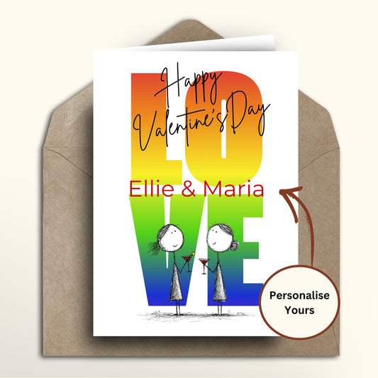 Rainbow ladies LOVE Valentines