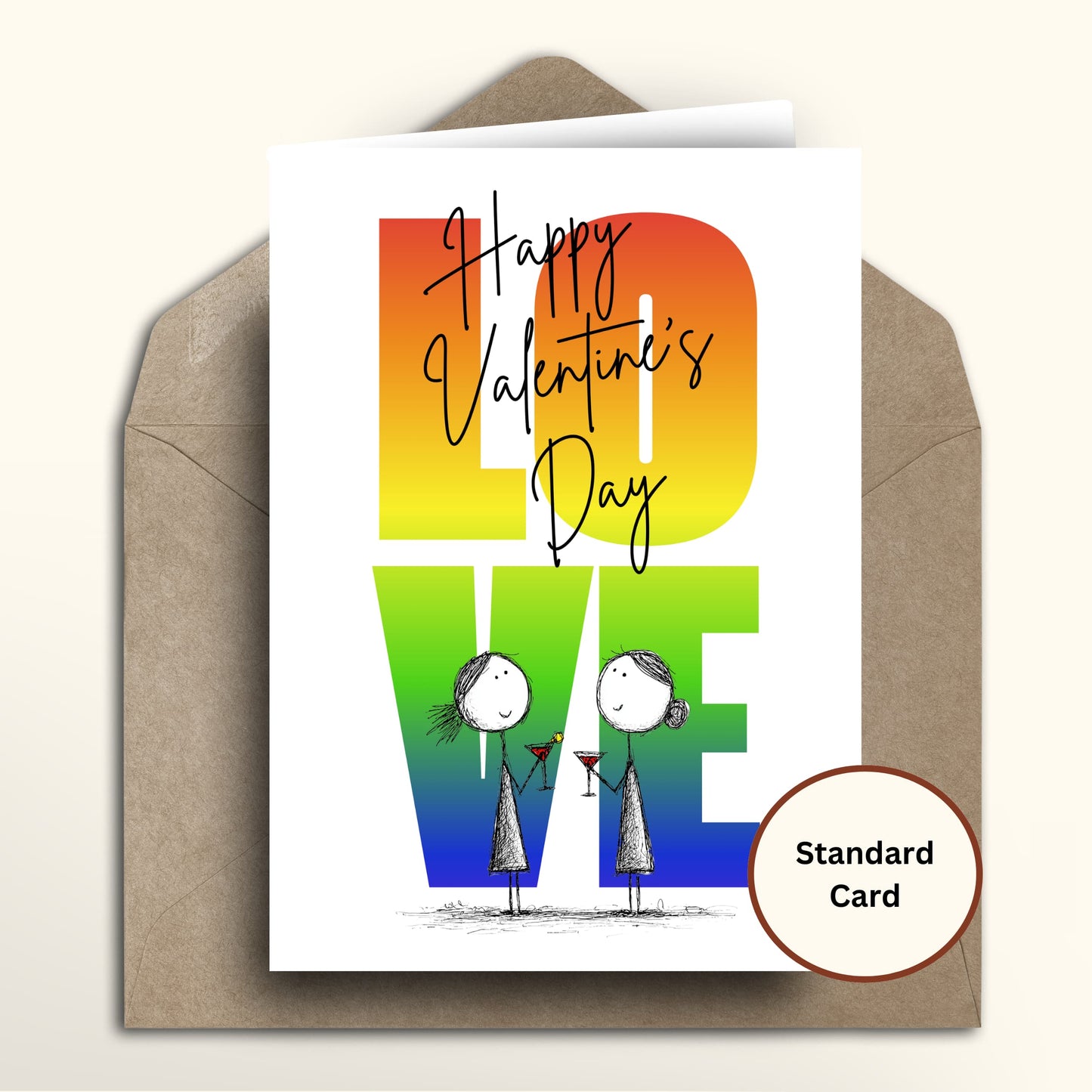 Rainbow ladies LOVE Valentines