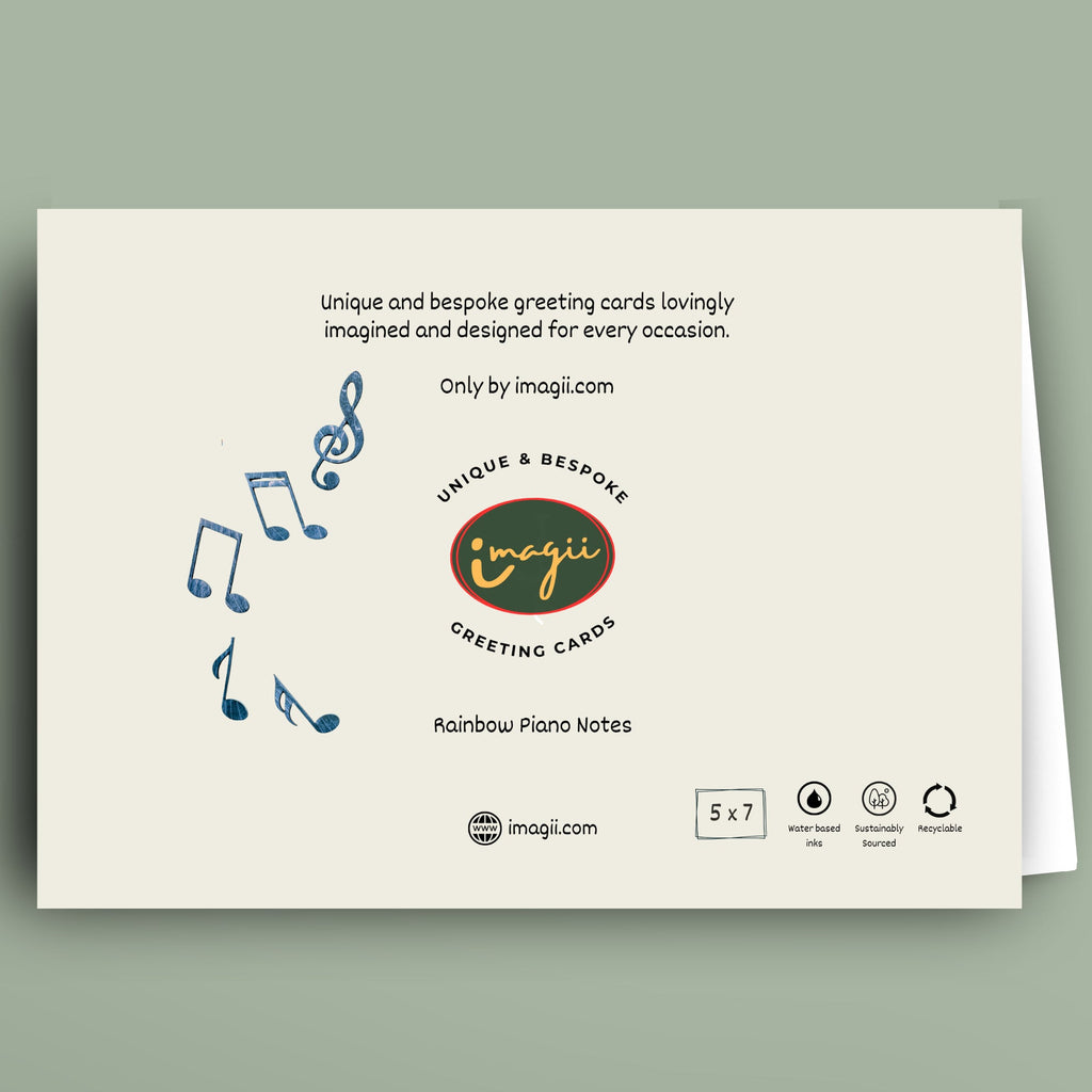 Greeting card with 'imagi.com' branding on a light green background