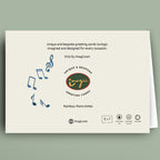 Greeting card with 'imagi.com' branding on a light green background