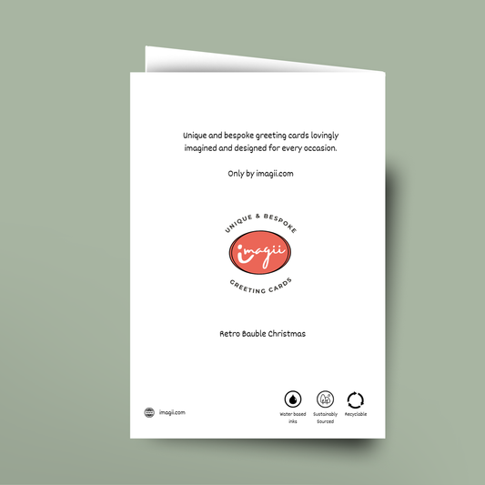Retro Bauble - Card
