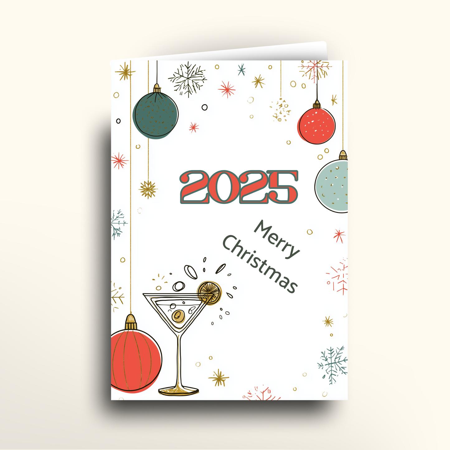 Retro Bauble - Card