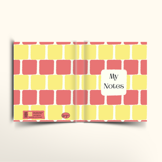 Rose Yellow Squares - A5/US Trade