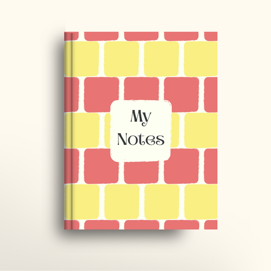 Rose Yellow Squares - A5/US Trade