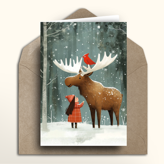 Snowy Forest Friends - Card