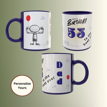 Strong Dad Birthday Milestone mug