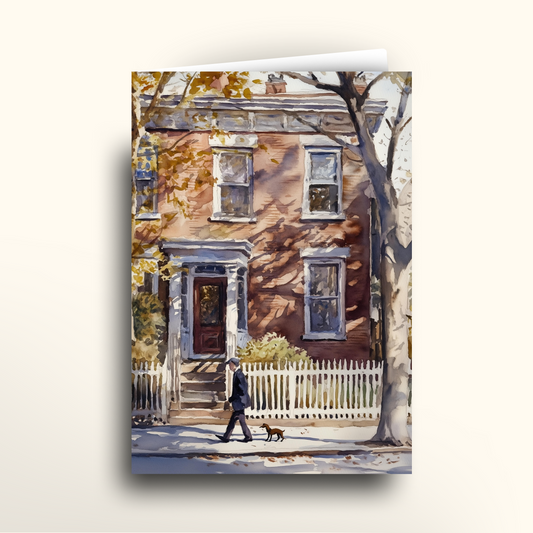 Suburban Dog Walks - Card