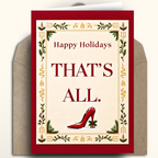 Devil Wears Prada Christmas Card, Funny That's All Card