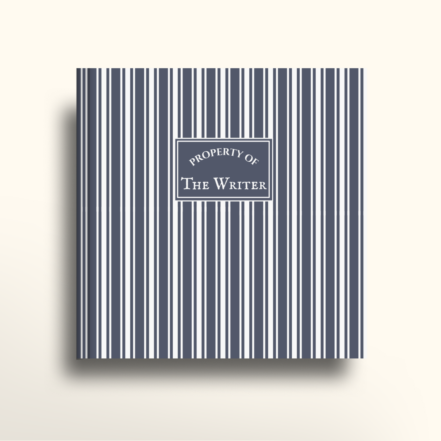 Ticking Stripes - Blue Ash Clay - Square