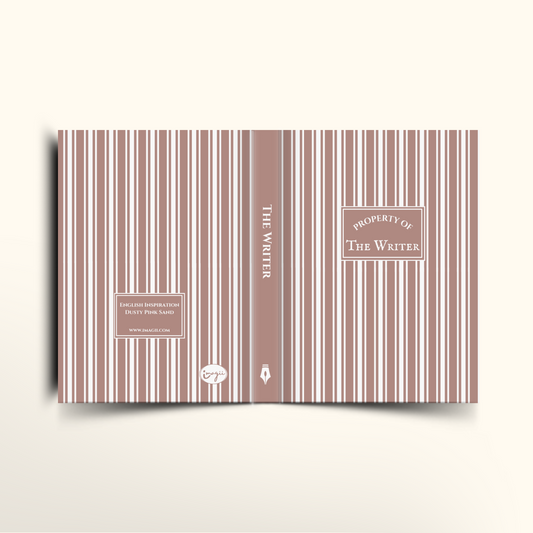 Ticking Stripes - Dusty Pink Sand- Hardcover