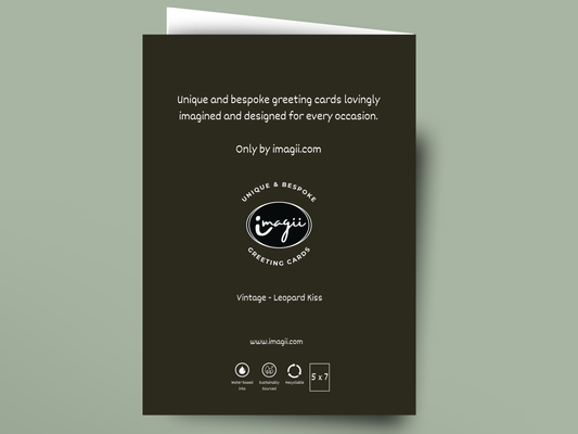 Vintage - Leopard Kiss card
