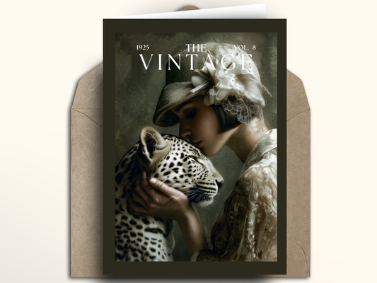 Vintage - Leopard Kiss card
