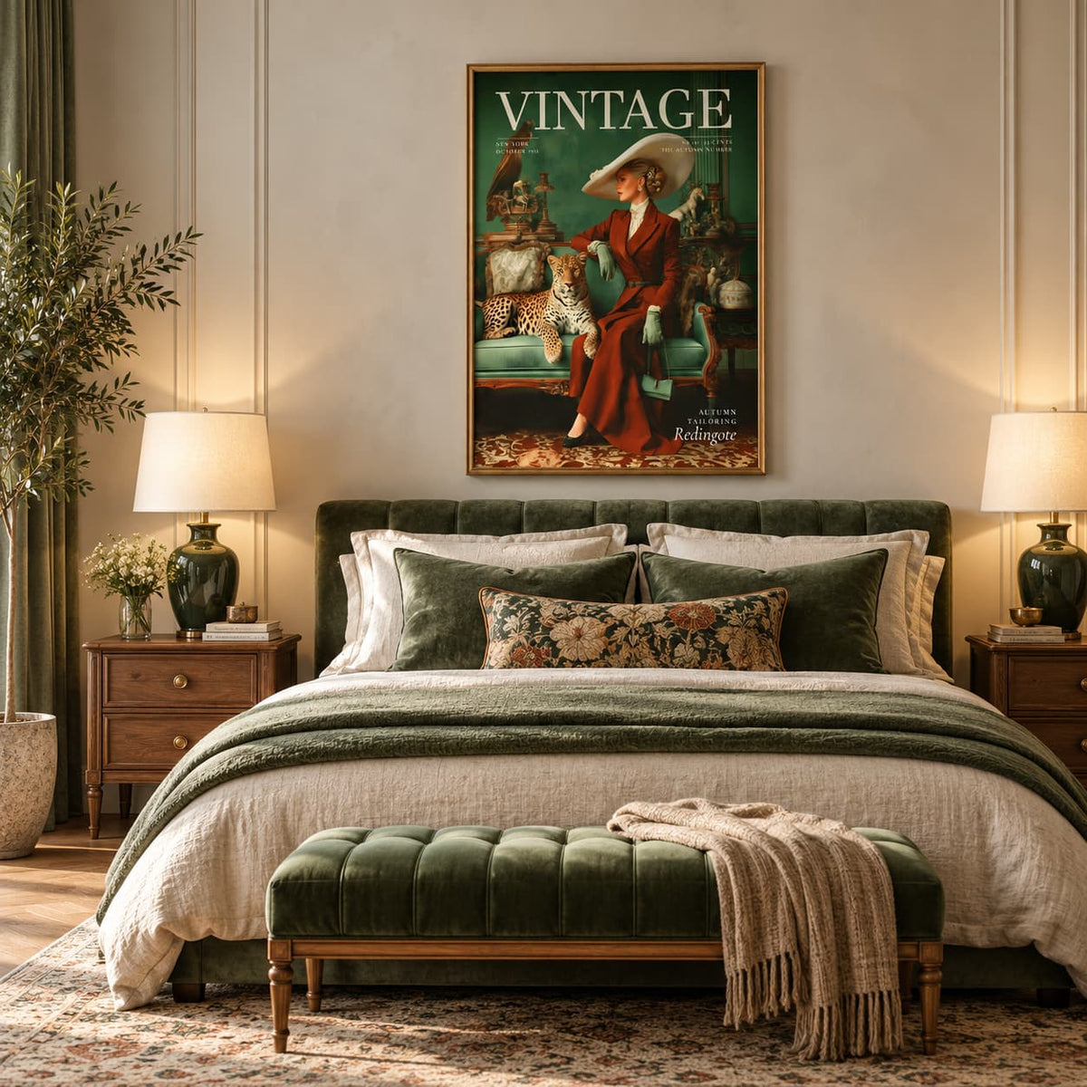 Vintage - Green New York Parlour
