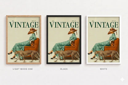 The Vintage — Sage & Leather Cheetah