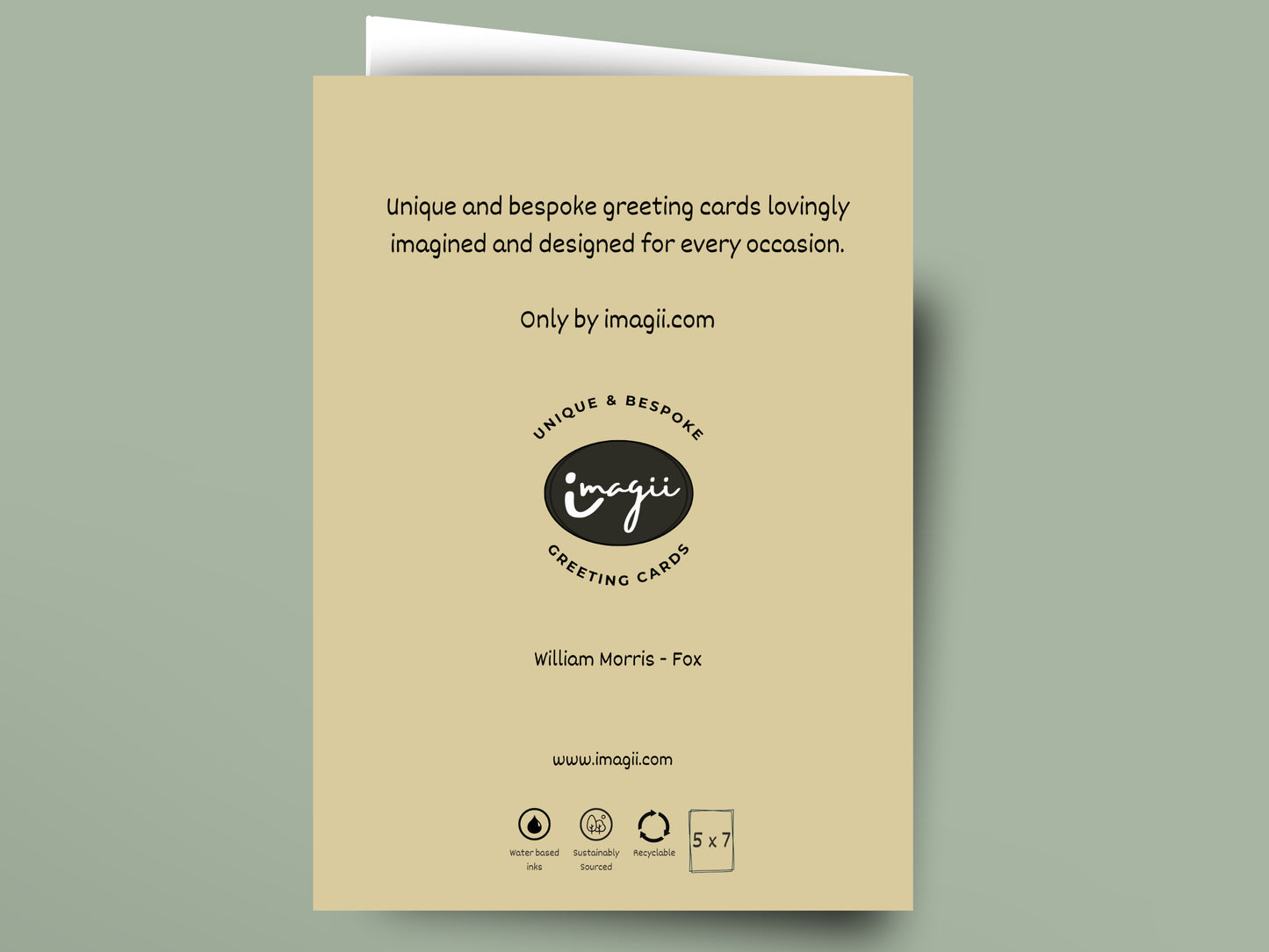 William Morris - Fox - card