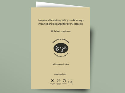 William Morris - Fox - card