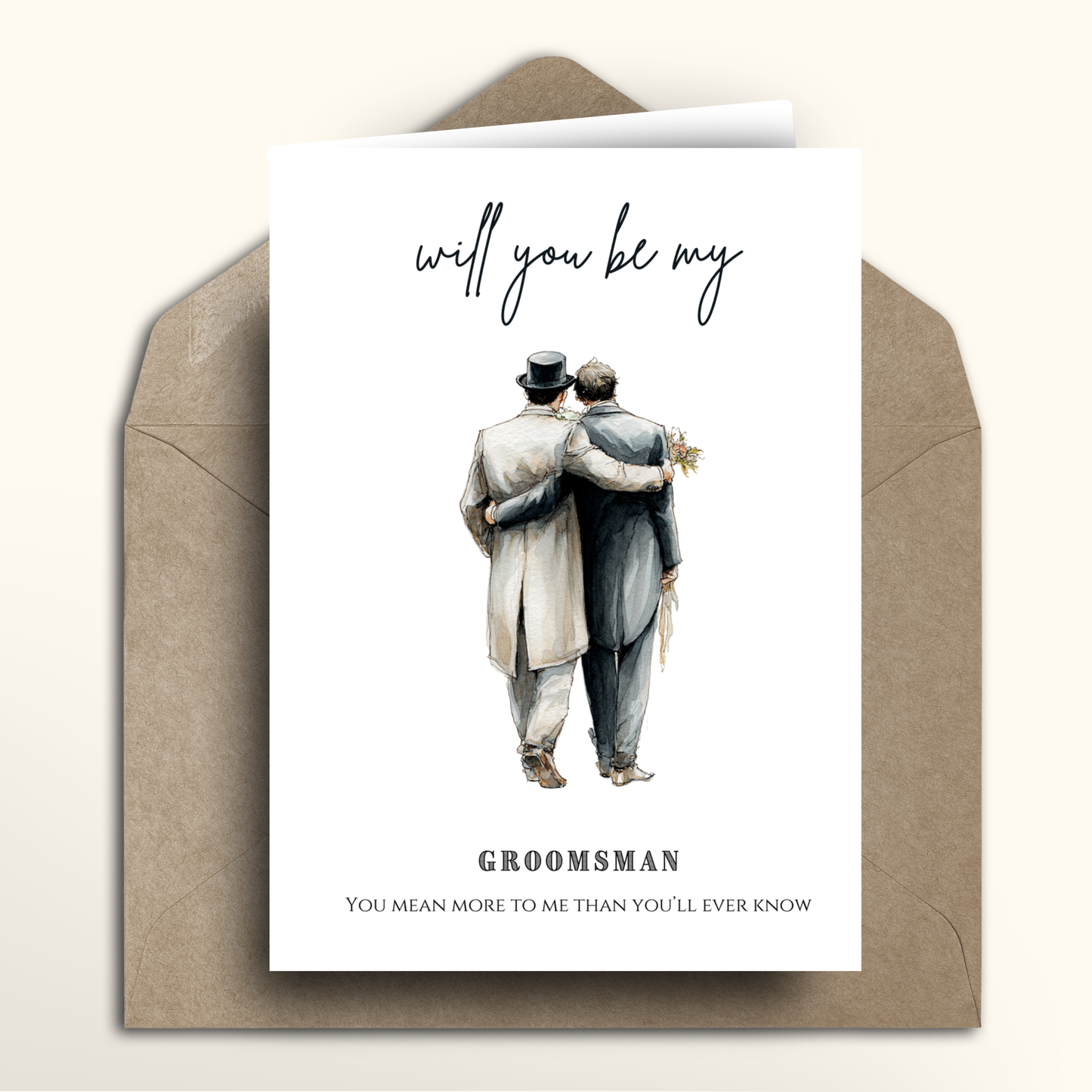 Will you be my Best Man or Groomsman