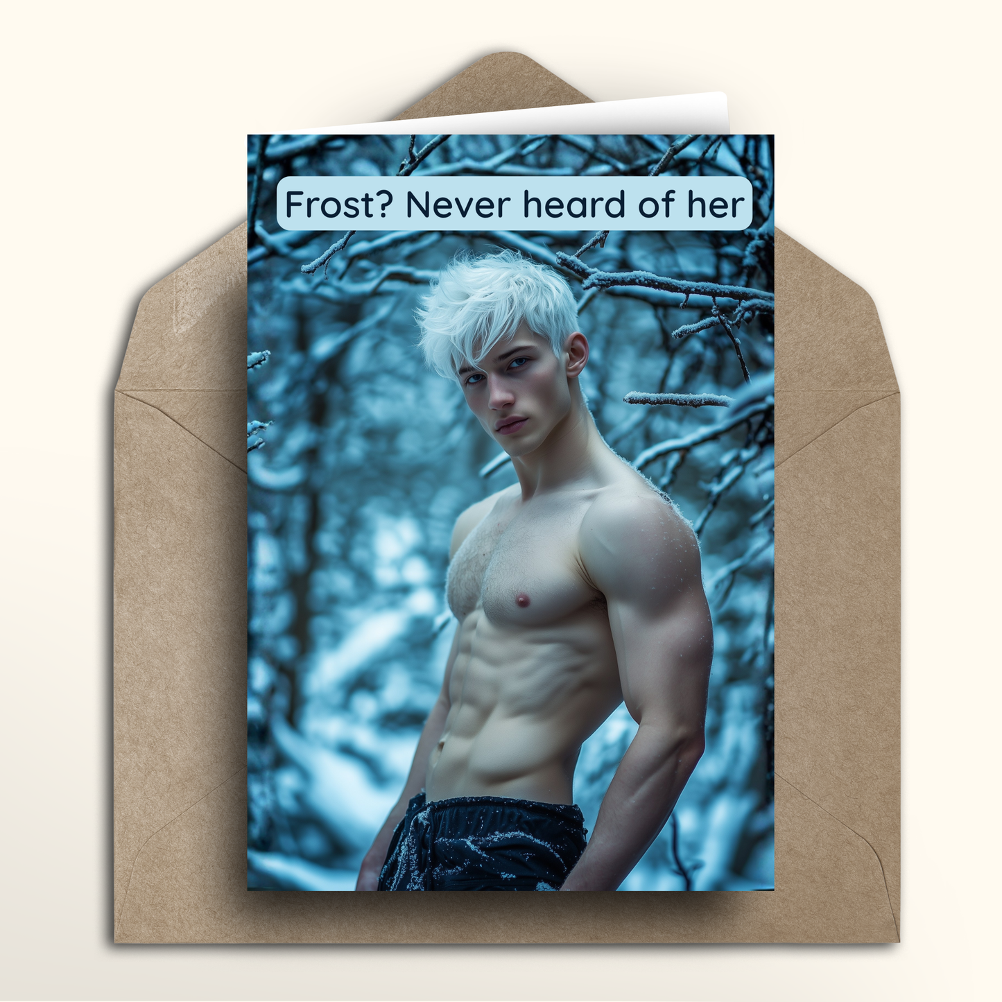 Winter Blue Forest - Card